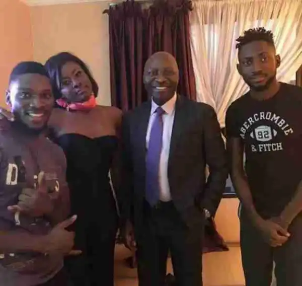 BBNaija: Tobi, Alex And Miracle Pictured With Tobi